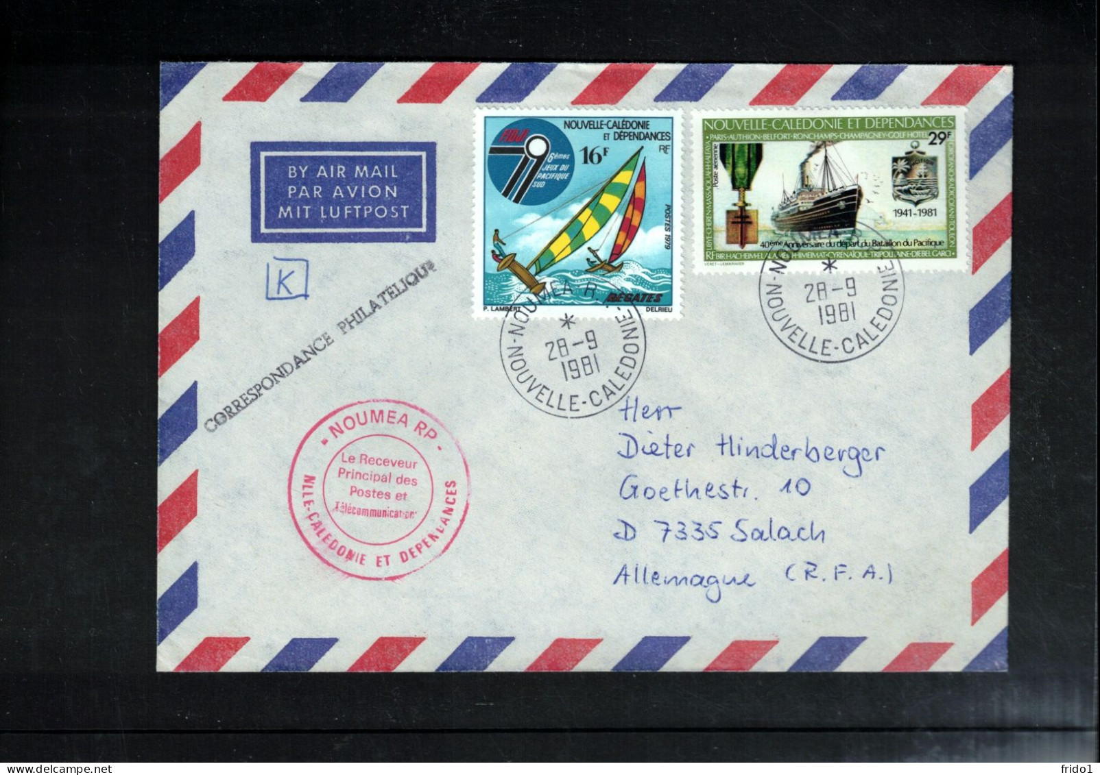 New Caledonia / Nouvelle Caledonie 1981 Interesting Airmail Letter - Brieven En Documenten