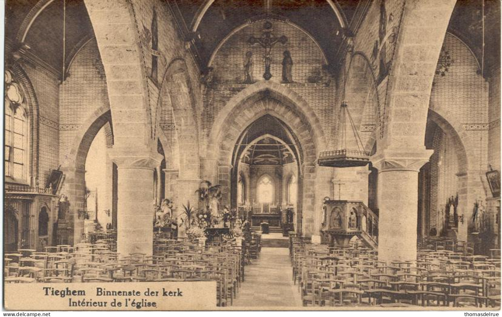 Pp313 : Tieghem Binnenste Der Kerk - Anzegem