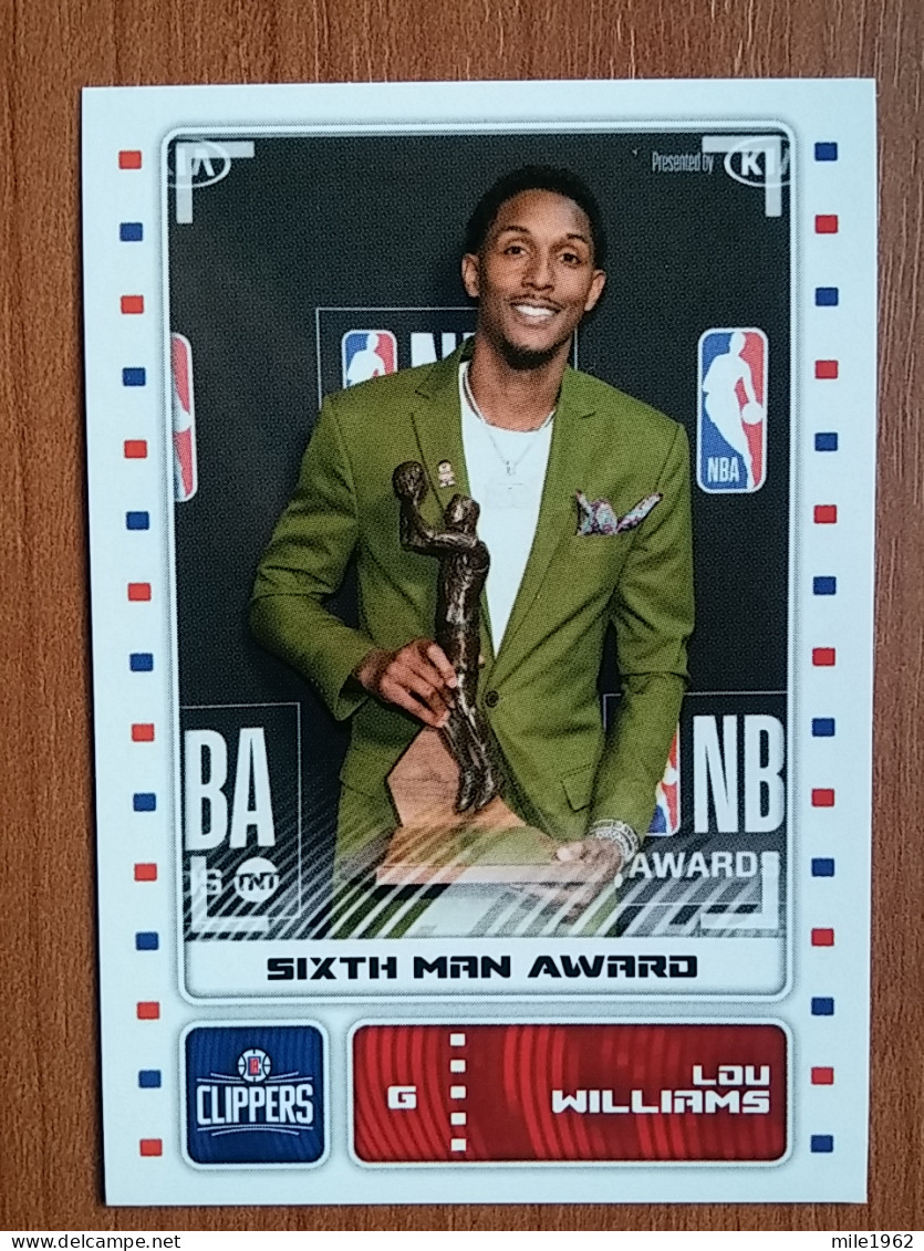 ST 6 - NBA SEASONS 2019-20, Sticker, Autocollant, PANINI, No.424 Lou Williams Stat-Leaders 2018-19 - Books