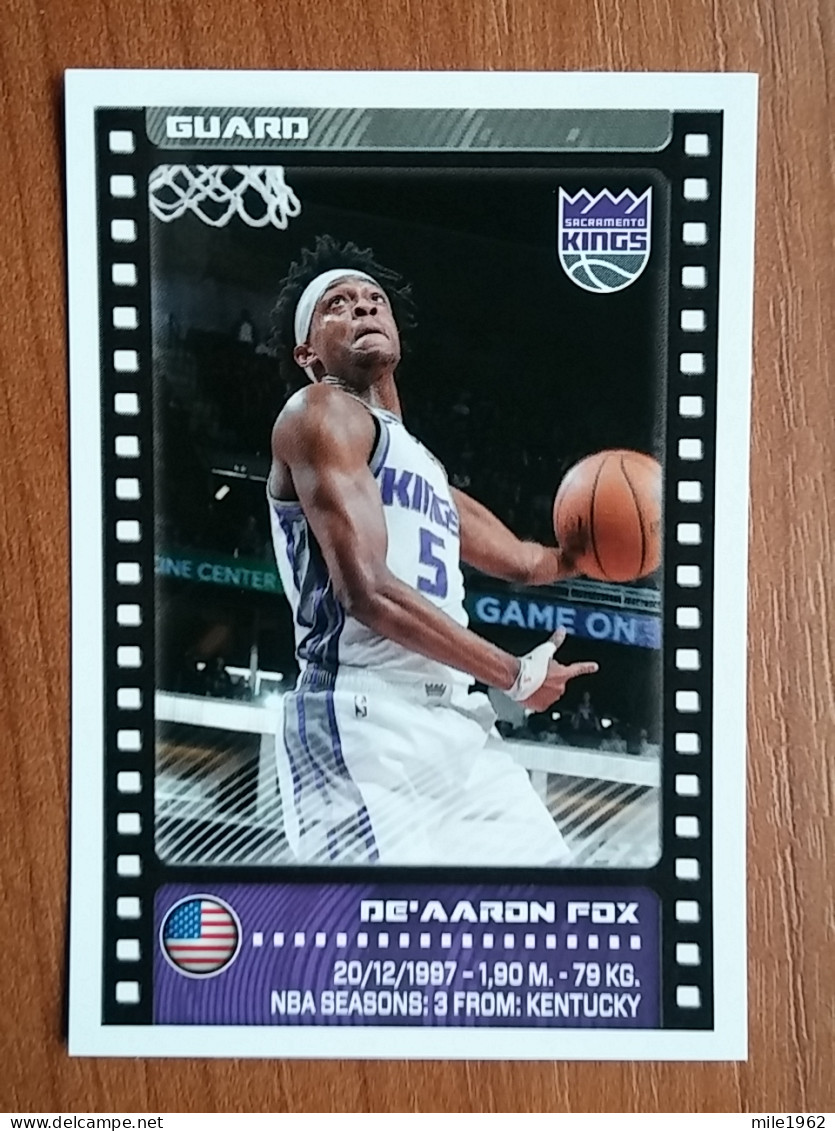 ST 7 - NBA SEASONS 2019-20, Sticker, Autocollant, PANINI, No. 388 De'Aaron Fox Sacramento Kings - Books