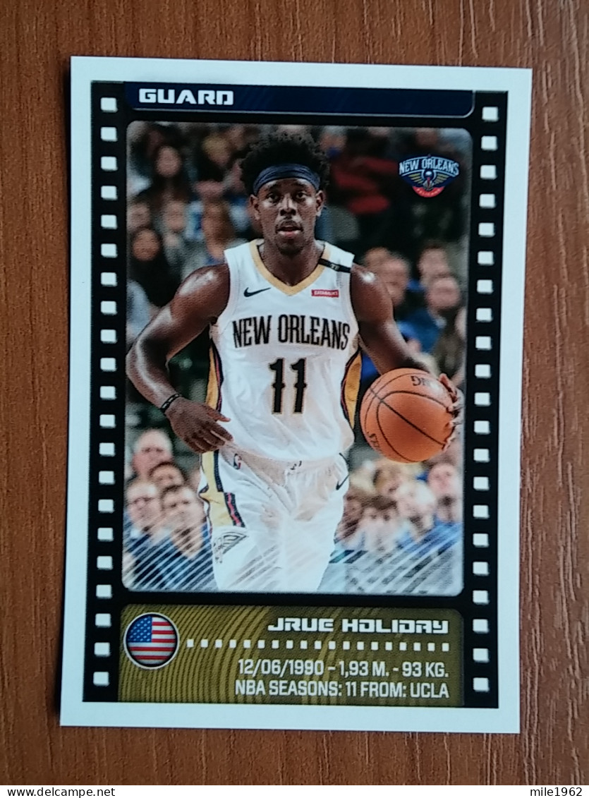 ST 7 - NBA SEASONS 2019-20, Sticker, Autocollant, PANINI, No. 334 Jrue Holiday New Orleans Pelicans - Livres