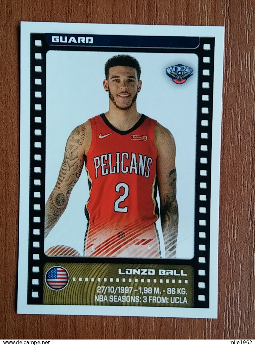 ST 7 - NBA SEASONS 2019-20, Sticker, Autocollant, PANINI, No. 331 Lonzo Ball New Orleans Pelicans - Libri