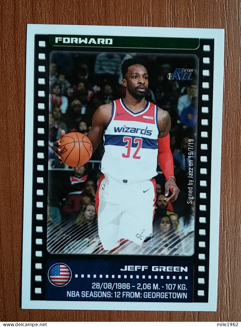 ST 8 - NBA SEASONS 2019-20, Sticker, Autocollant, PANINI, No. 413 Jeff Green Utah Jazz - Libri