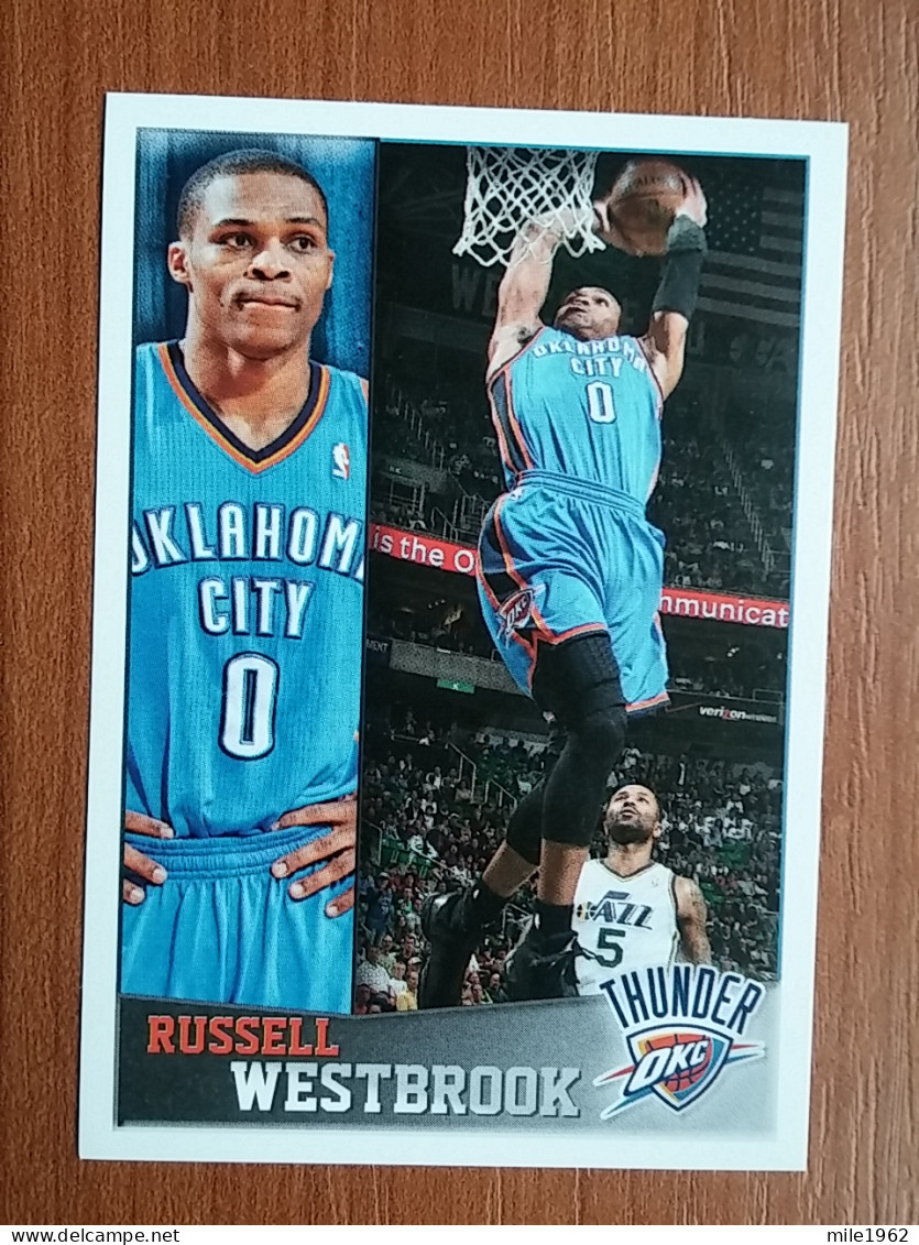 ST 9 - NBA SEASONS 2013-14, Sticker, Autocollant, PANINI, No. 233 Russell Westbrook Oklahoma City Thunder - Books