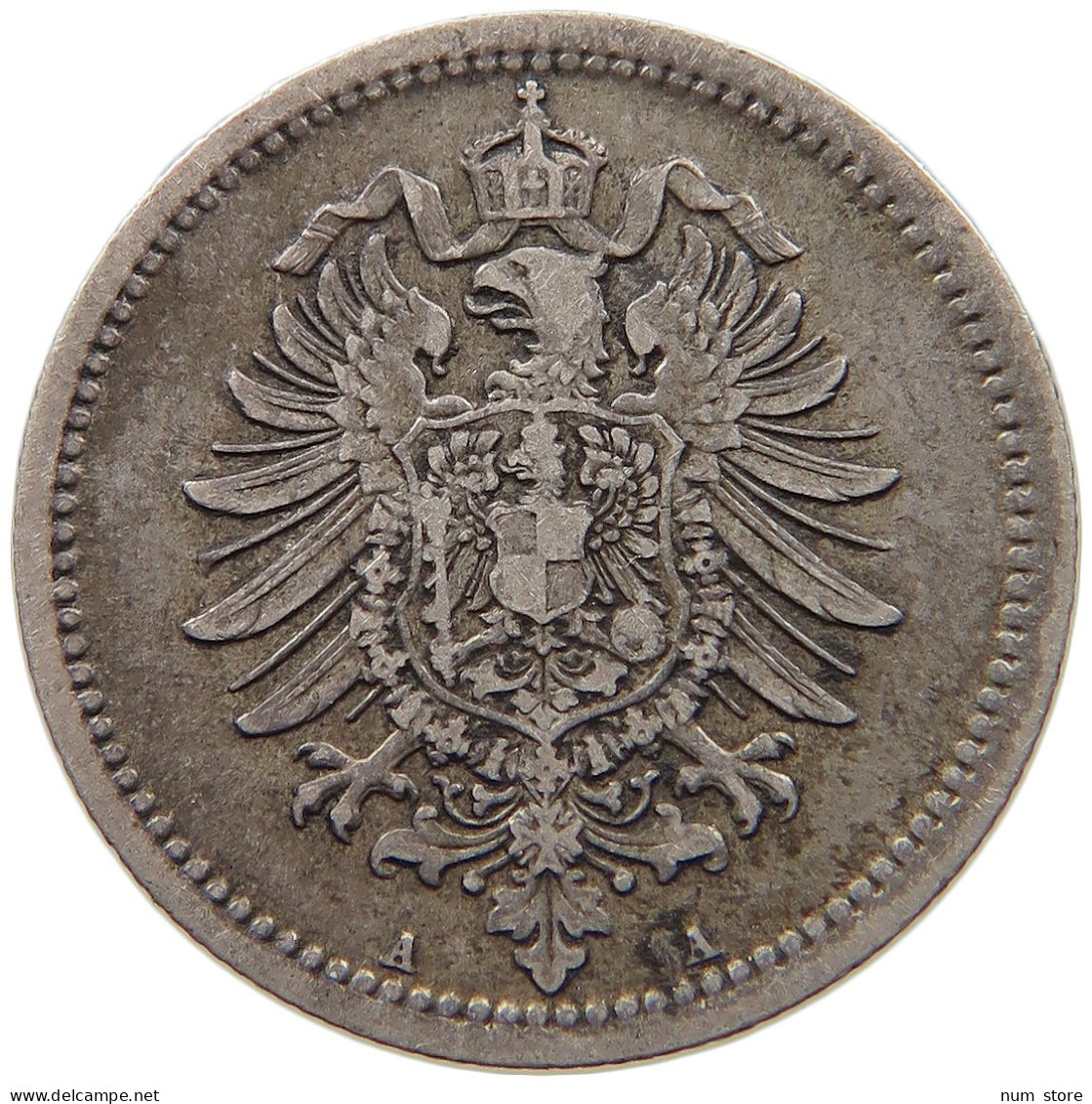 KAISERREICH 50 PFENNIG 1876 A  #c010 0405 - 50 Pfennig