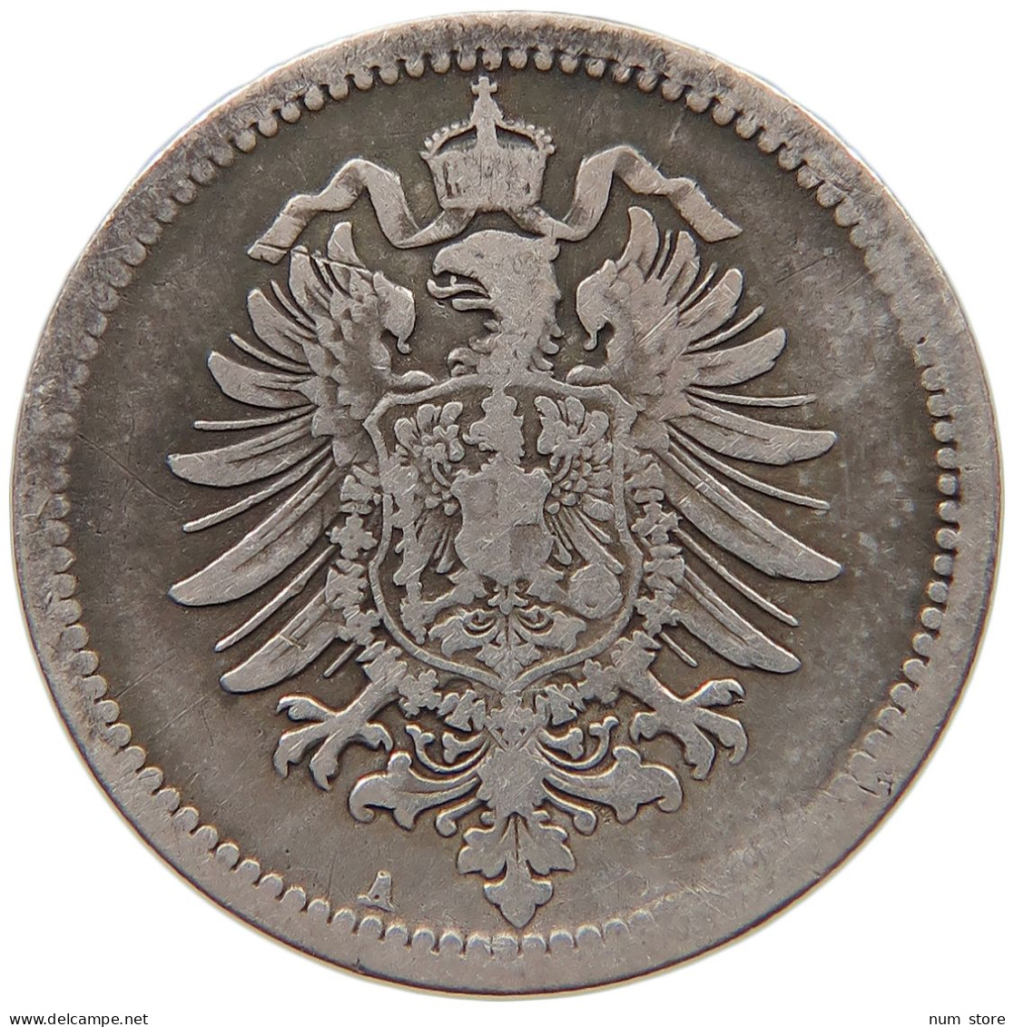 KAISERREICH 50 PFENNIG 1876 A  #c019 0043 - 50 Pfennig