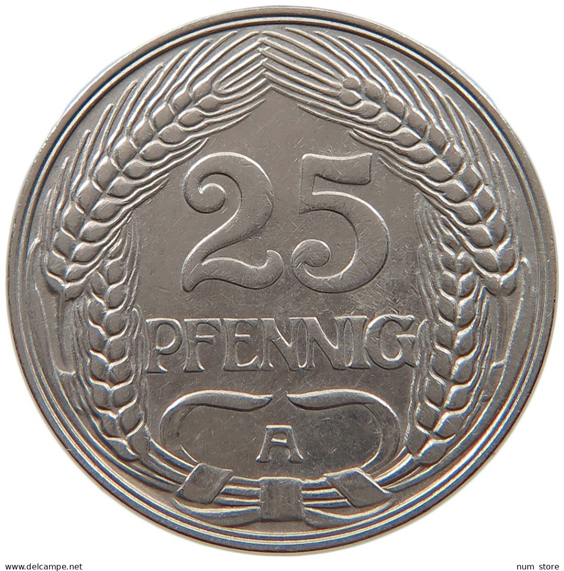 KAISERREICH 25 PFENNIG 1910 A  #a056 0113 - 25 Pfennig