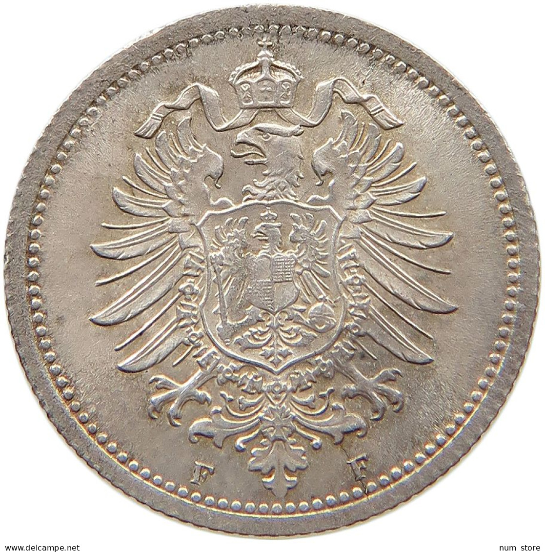 KAISERREICH 20 PFENNIG 1876 F  #t116 1131 - 20 Pfennig