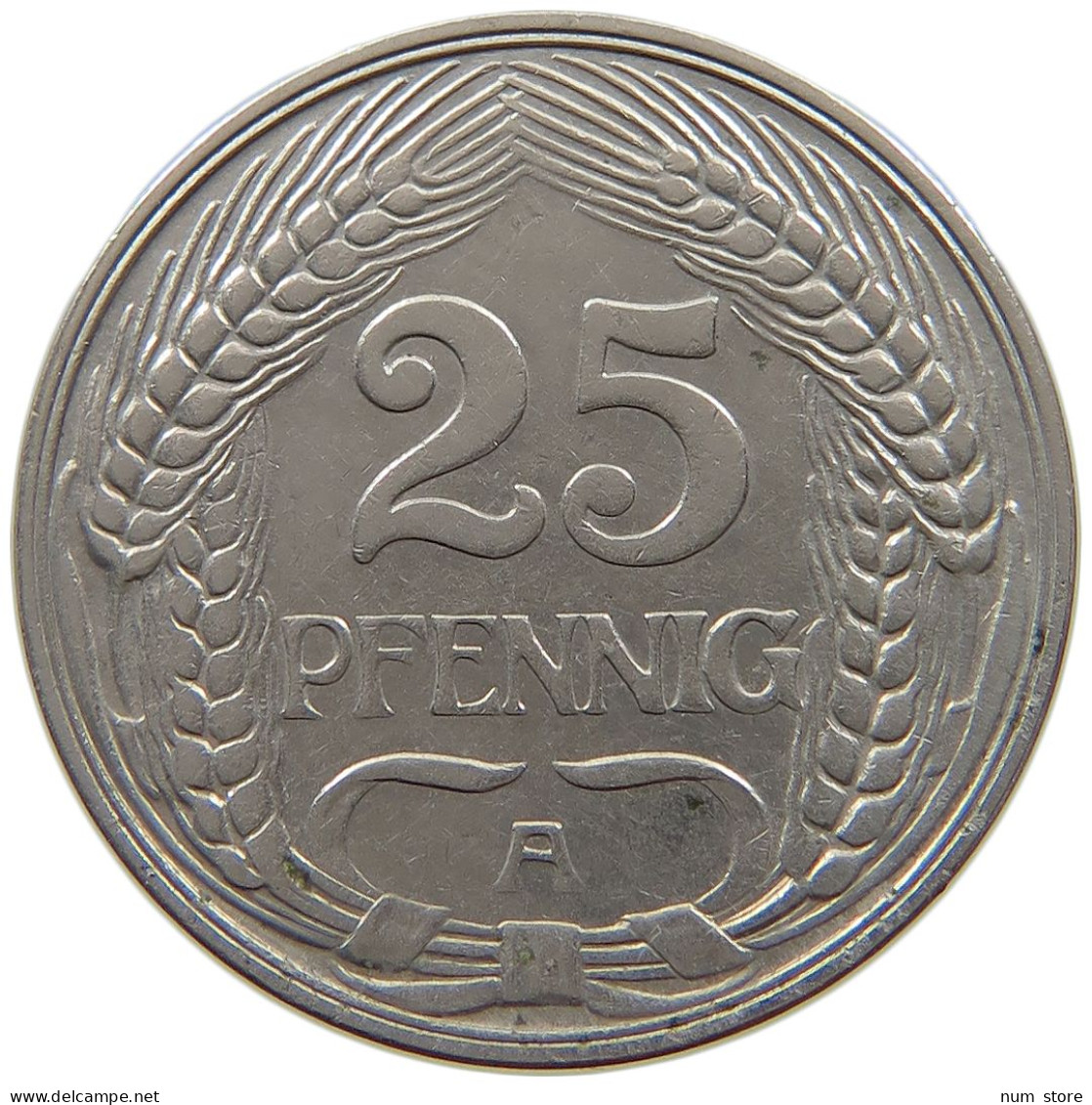 KAISERREICH 25 PFENNIG 1910 A  #a086 0885 - 25 Pfennig