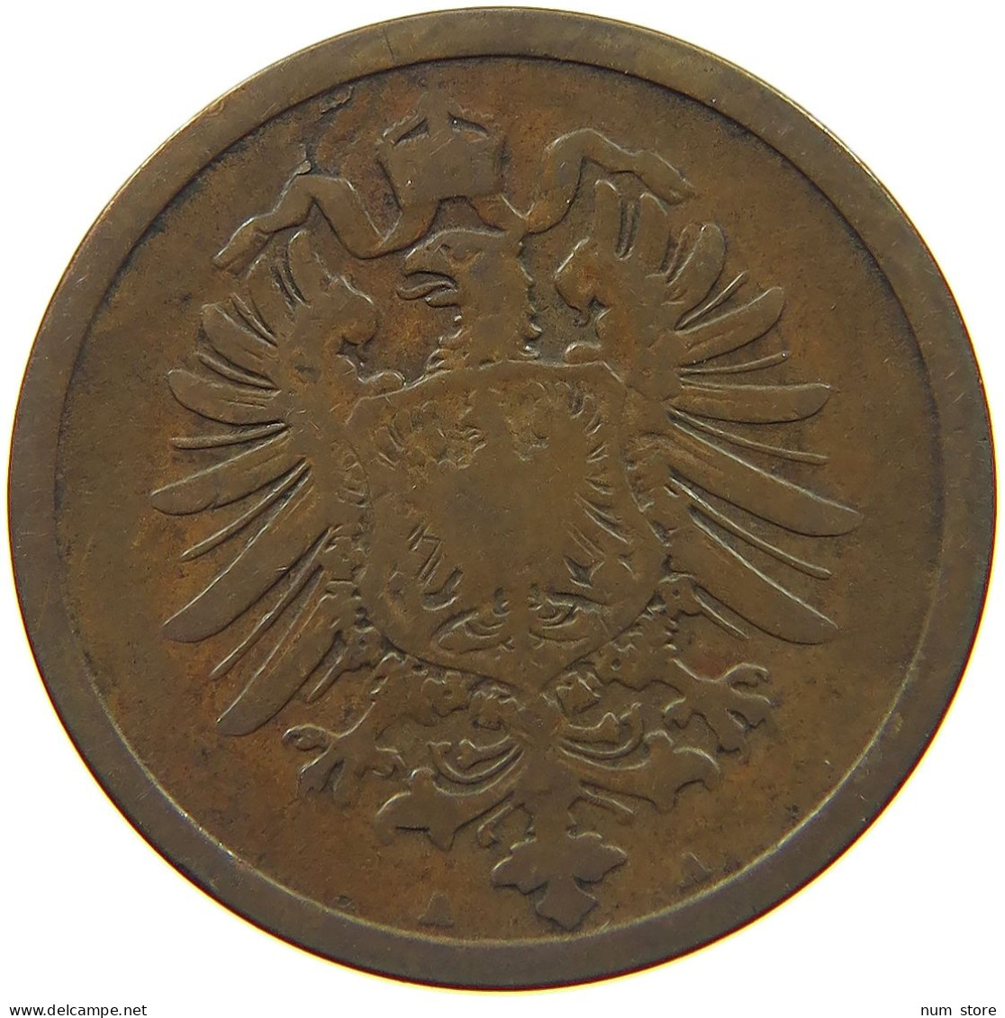 KAISERREICH 2 PFENNIG 1873 A  #s068 0433 - 2 Pfennig