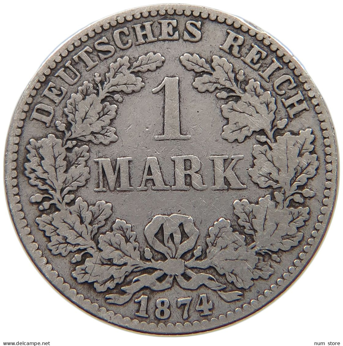 KAISERREICH MARK 1874 D  #a081 0431 - 1 Mark