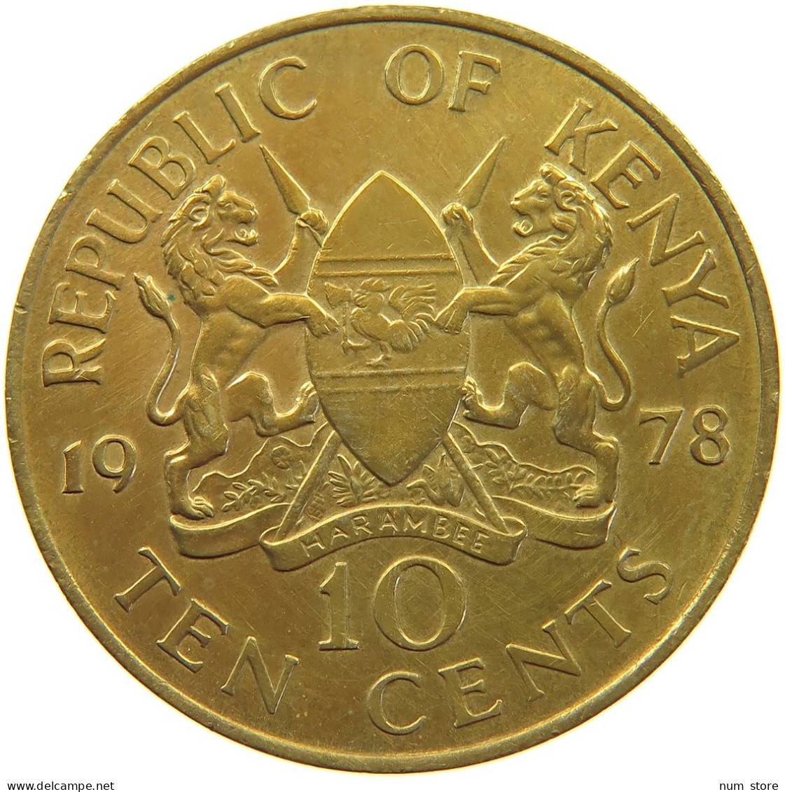 KENYA 10 CENTS 1978  #c067 0207 - Kenia