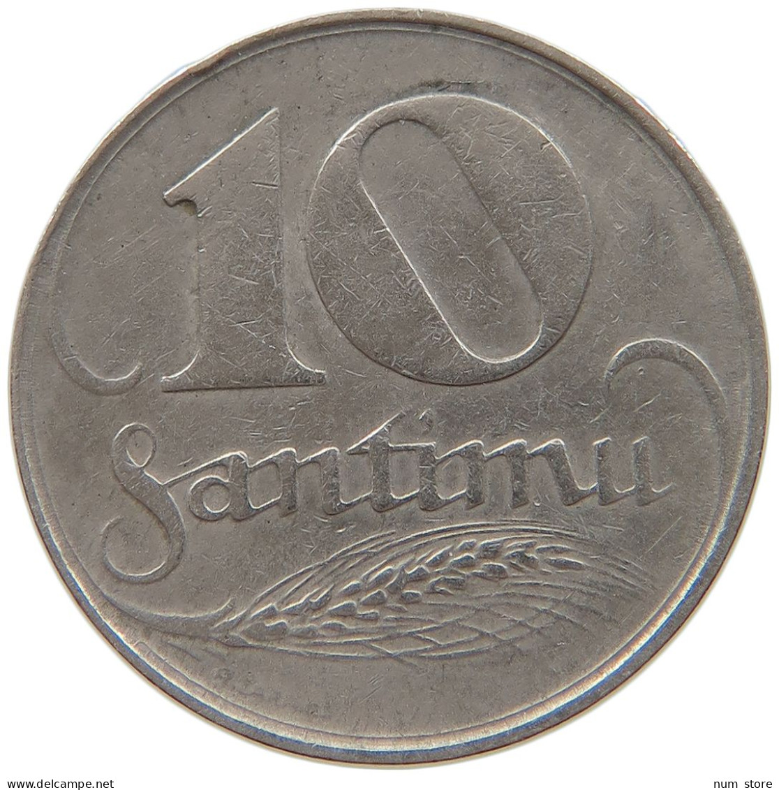 LATVIA 10 SANTIMU 1922  #s014 0167 - Lettonie