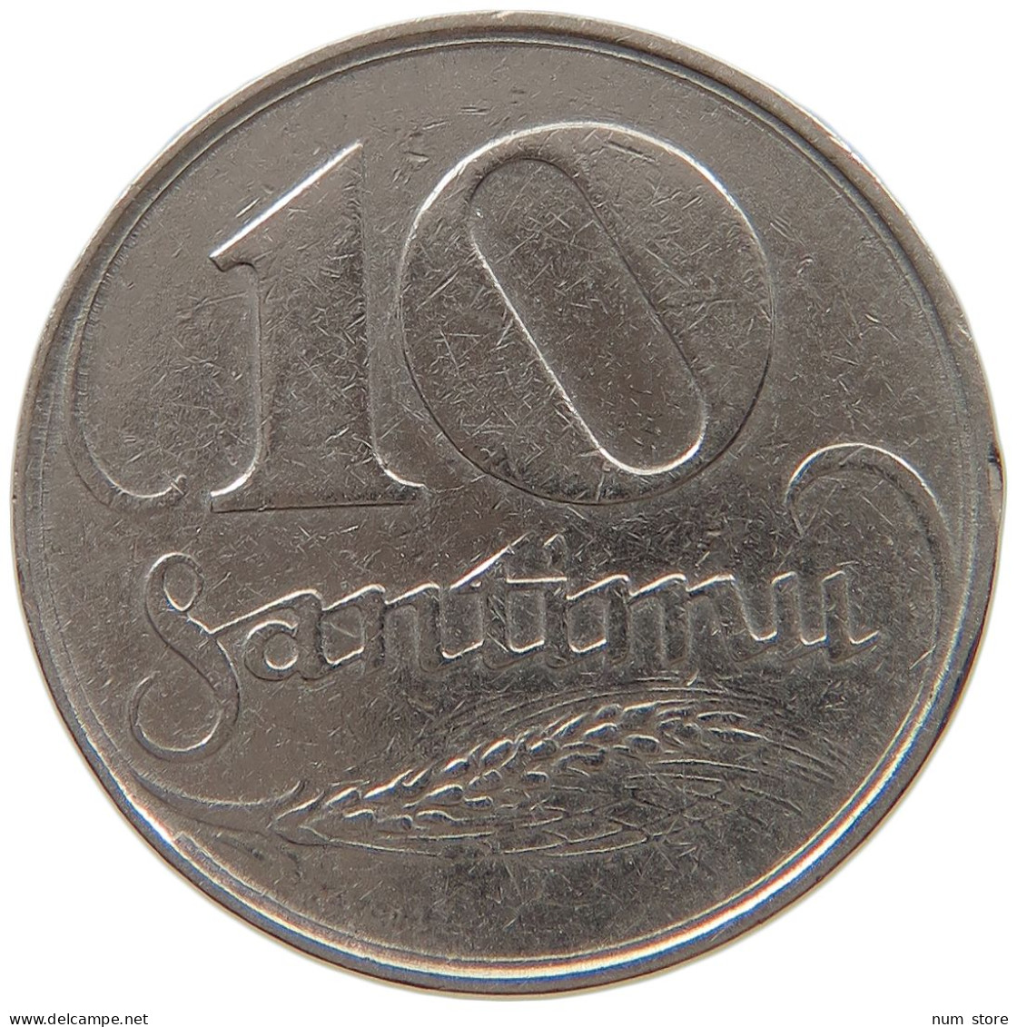 LATVIA 10 SANTIMU 1922  #s022 0061 - Lettonie