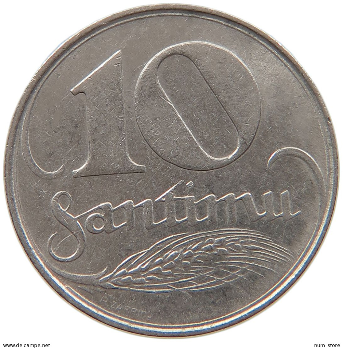 LATVIA 10 SANTIMU 1922  #s022 0057 - Letland