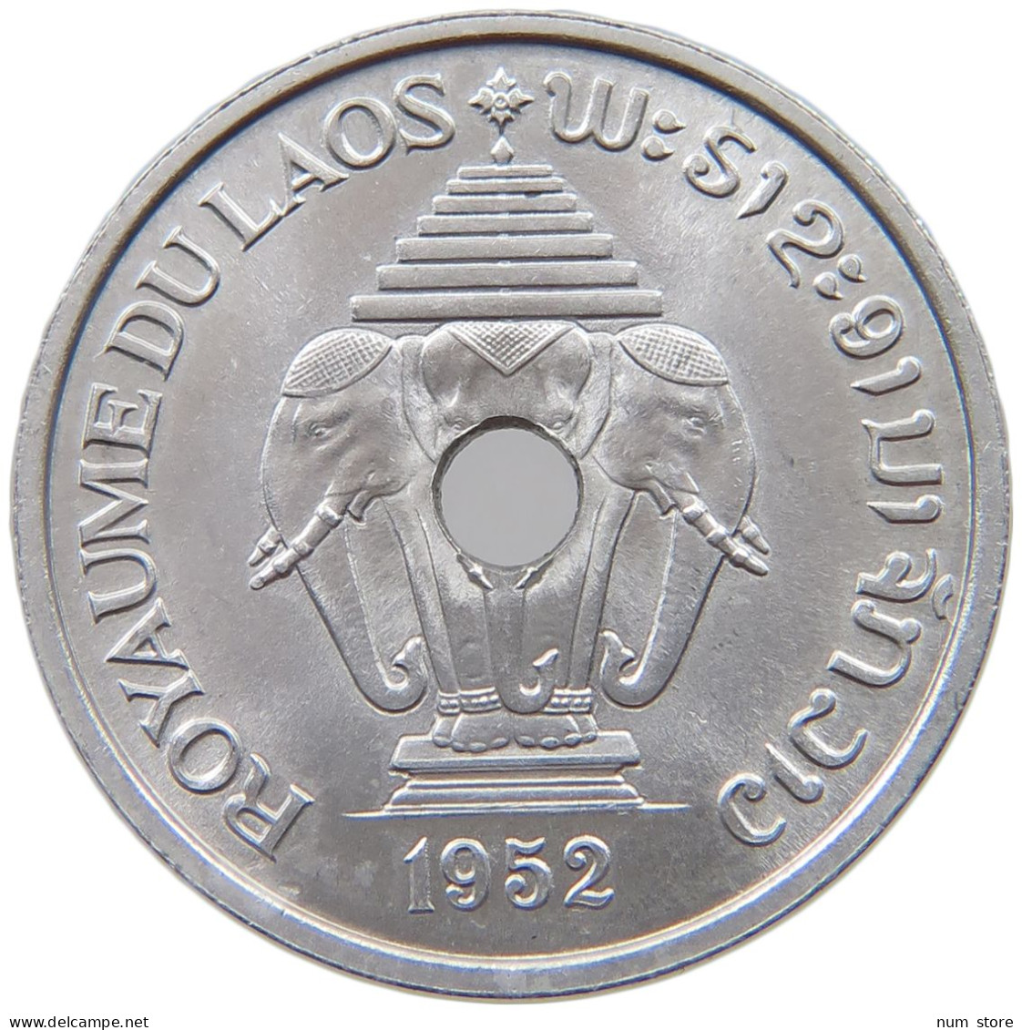 LAOS 20 CENTS 1952  #a022 0143 - Laos