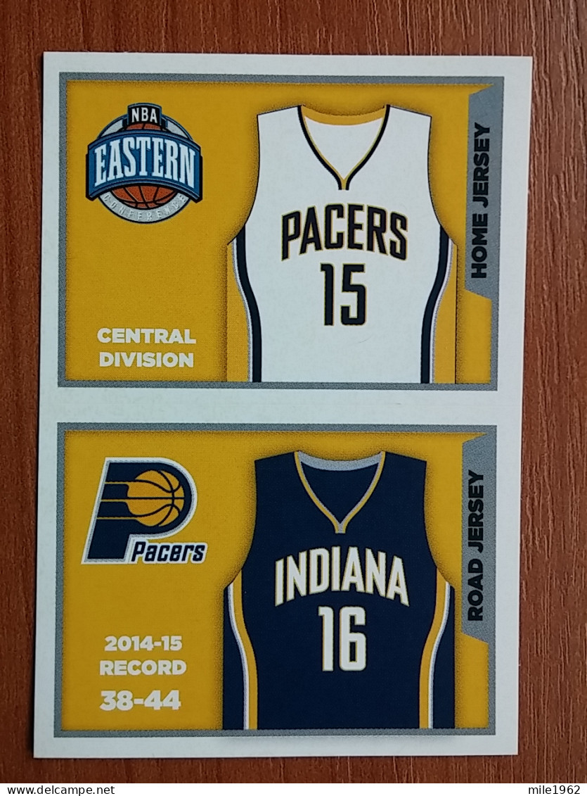 ST 20 - NBA SEASONS 2015-16, Sticker, Autocollant, PANINI, No 118 Home Jersey Indiana Pacers - Books