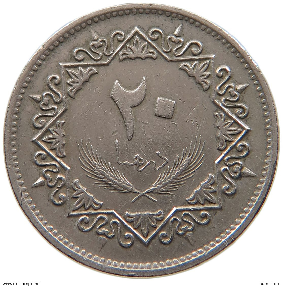 LIBYA 20 DIRHAMS 1975  #a050 0003 - Libye