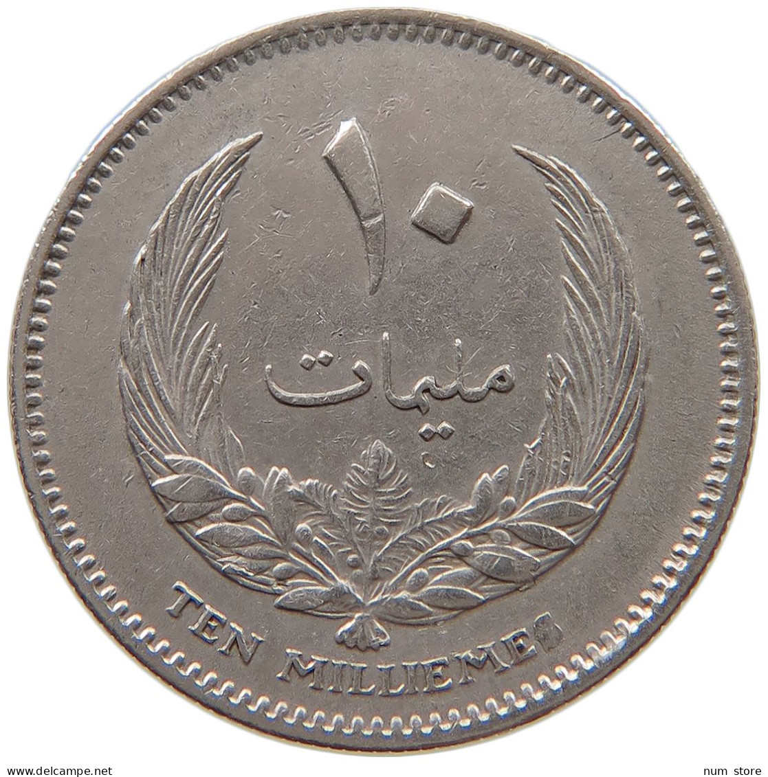 LIBYA 10 MILLIEMES 1965  #a056 0291 - Libye