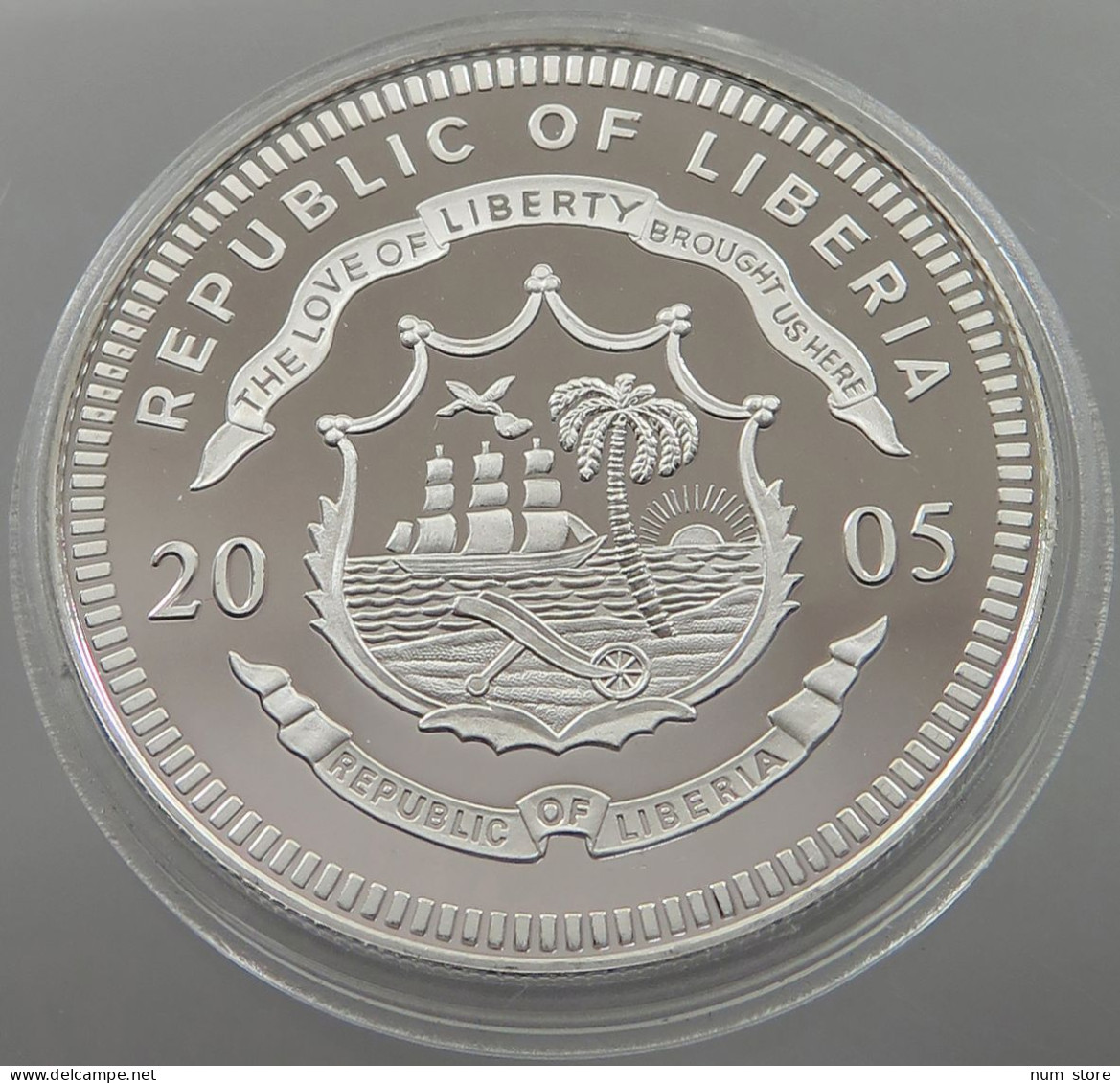 LIBERIA 10 DOLLARS 2005 BRAZIL #sm07 1005 - Liberia