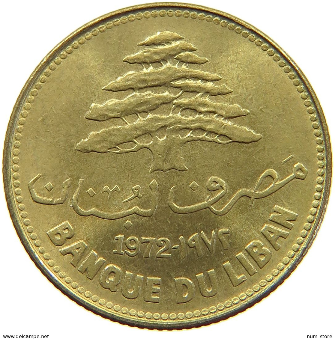 LEBANON 25 PIASTRES 1972  #a081 0117 - Liban