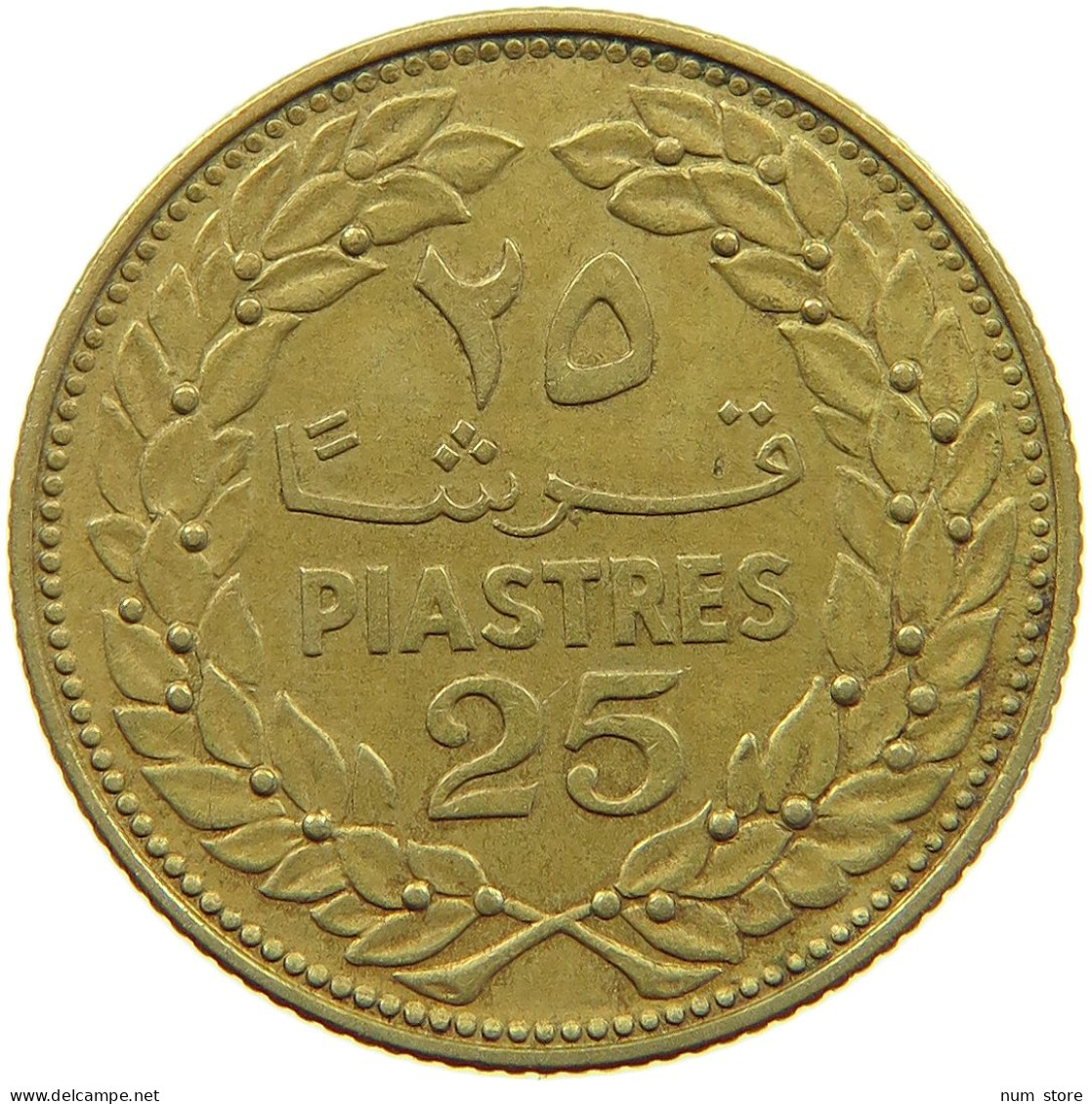 LEBANON 25 PIASTRES 1969  #a081 0119 - Liban