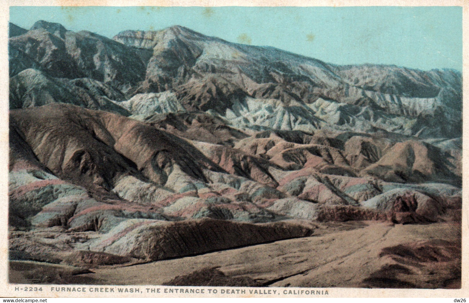 Californie - Furnace Creek Wash,The Entrance To Death Valley, California - Not Published Post Card - Death Valley