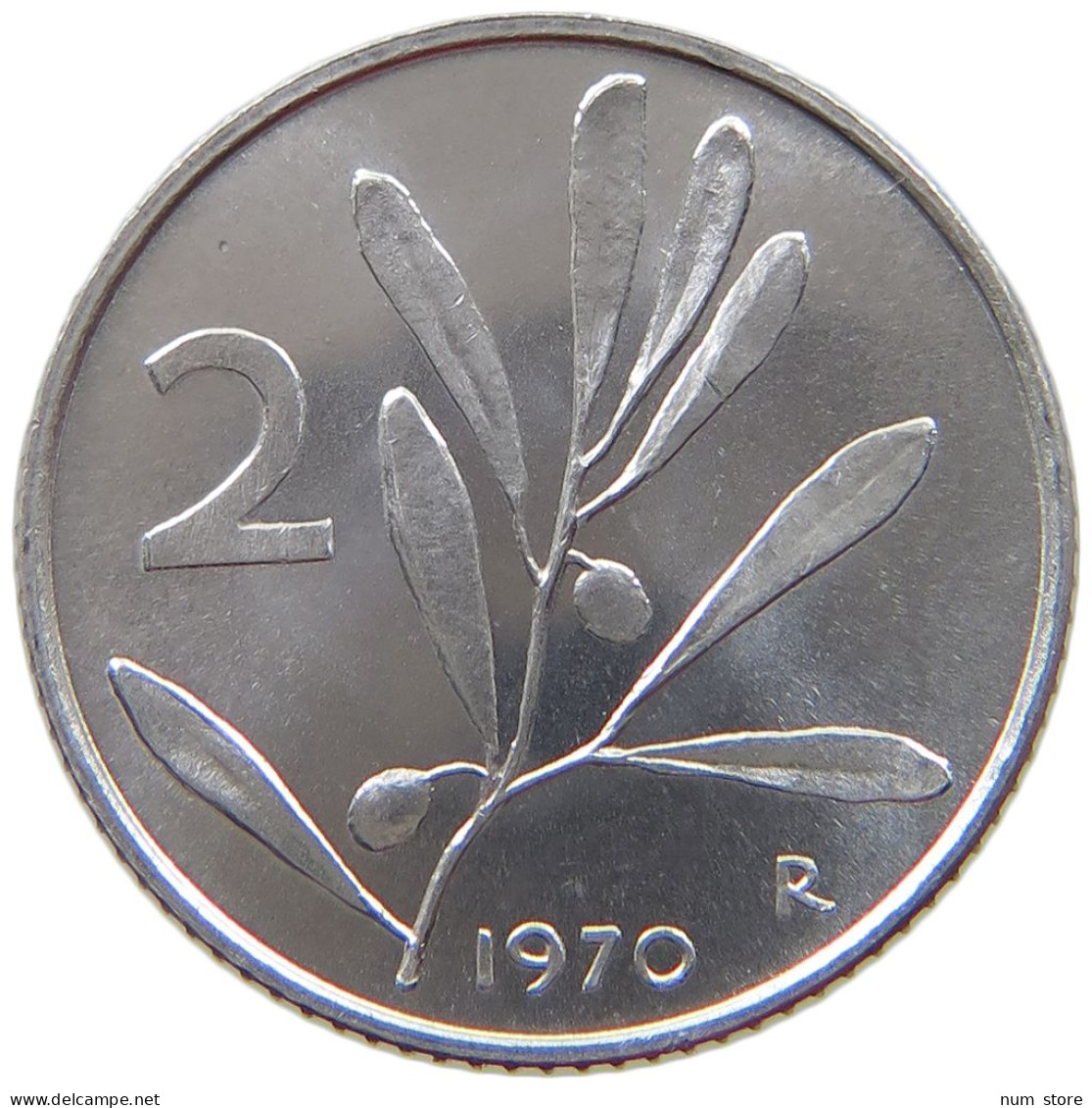 ITALY 2 LIRE 1970  #s069 0721 - 2 Lire