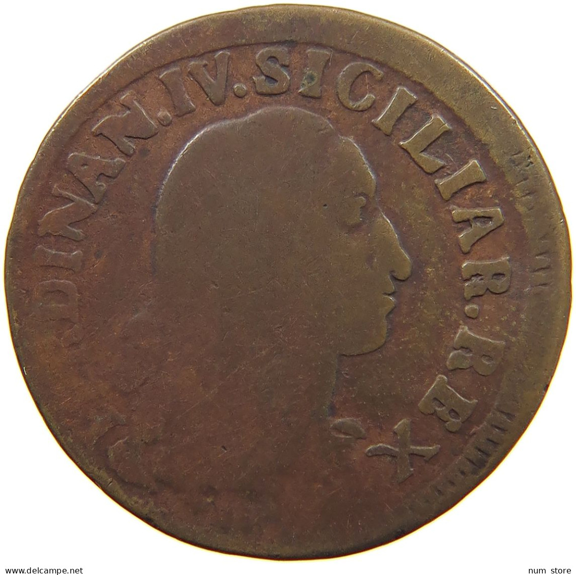 ITALY STATES NAPLES 12 CAVALLI 1792 Ferdinando IV (I) Di Borbone, 1759-1816 #c003 0423 - Naples & Sicile