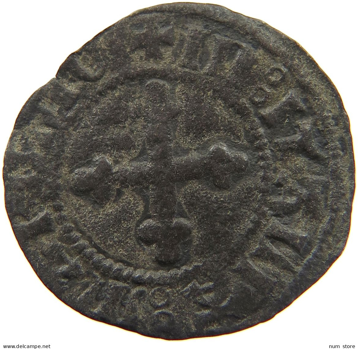 ITALY STATES 1/4 GROSSO 1416-1434 1/4 GROSSO Chambery 1416-1434 Amadeo VIII SAVOY #t114 1117 - Other & Unclassified