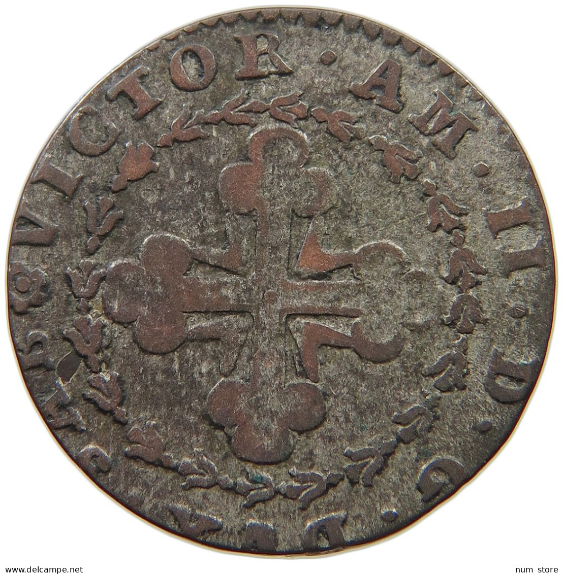 ITALY STATES SICILY 2.6 SOLDI 1691 VITTORIO AMEDEO II. #t107 0413 - Sicile