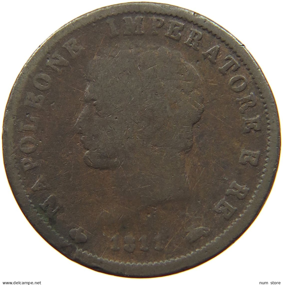 ITALY STATES NAPOLEON I. SOLDO 1811 M Napoleon I. (1804-1814, 1815) #t144 0829 - Napoleonic