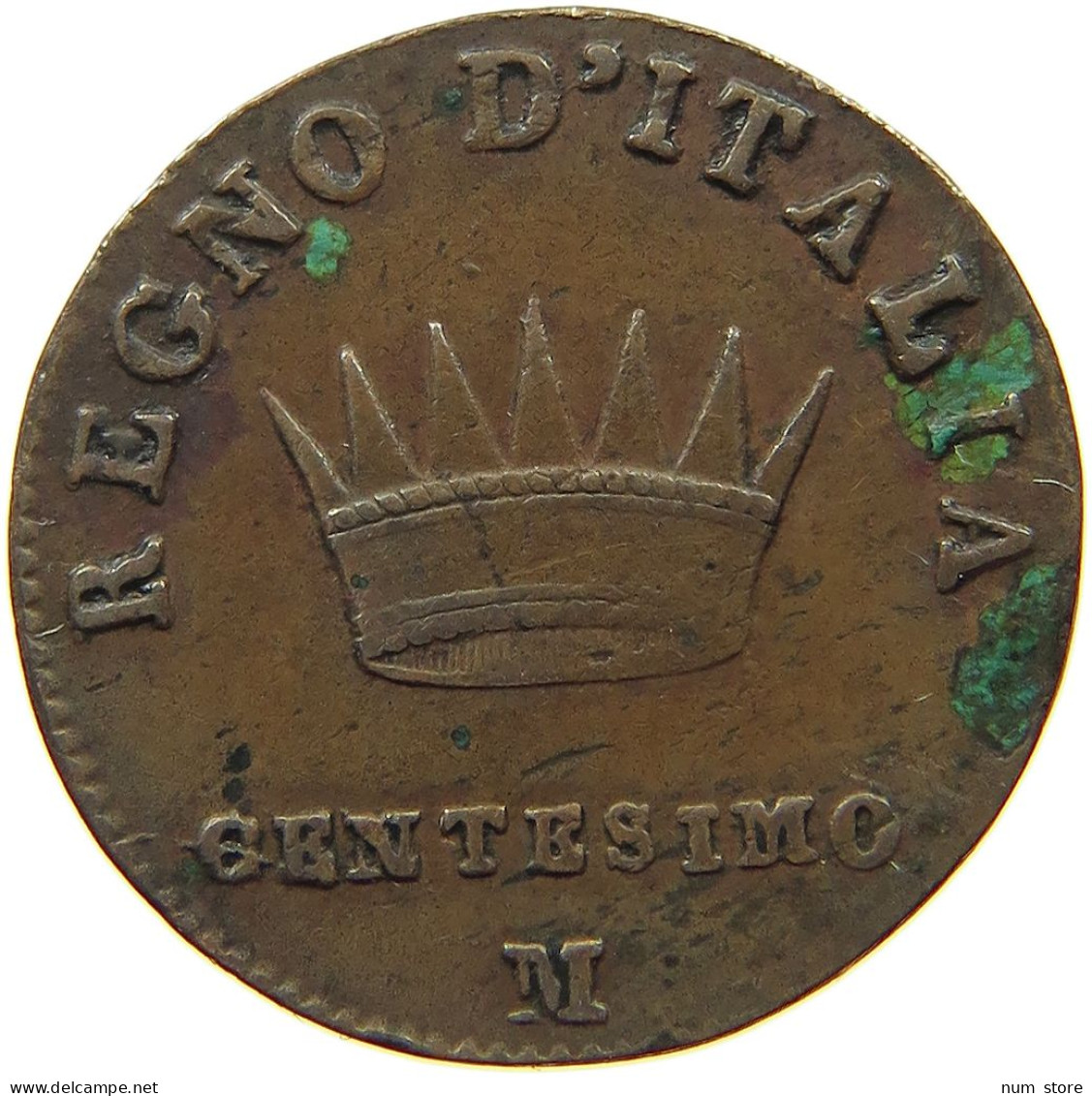 ITALY STATES NAPOLEON I. CENTESIMO 1810/00 M Napoleon I. (1804-1814, 1815) #t144 0869 - Napoleonische