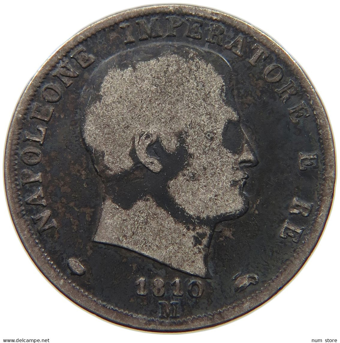 ITALY STATES NAPOLEON I. 2 LIRE 1810 M Napoleon I. (1804-1814, 1815) #t107 0269 - Napoleonische