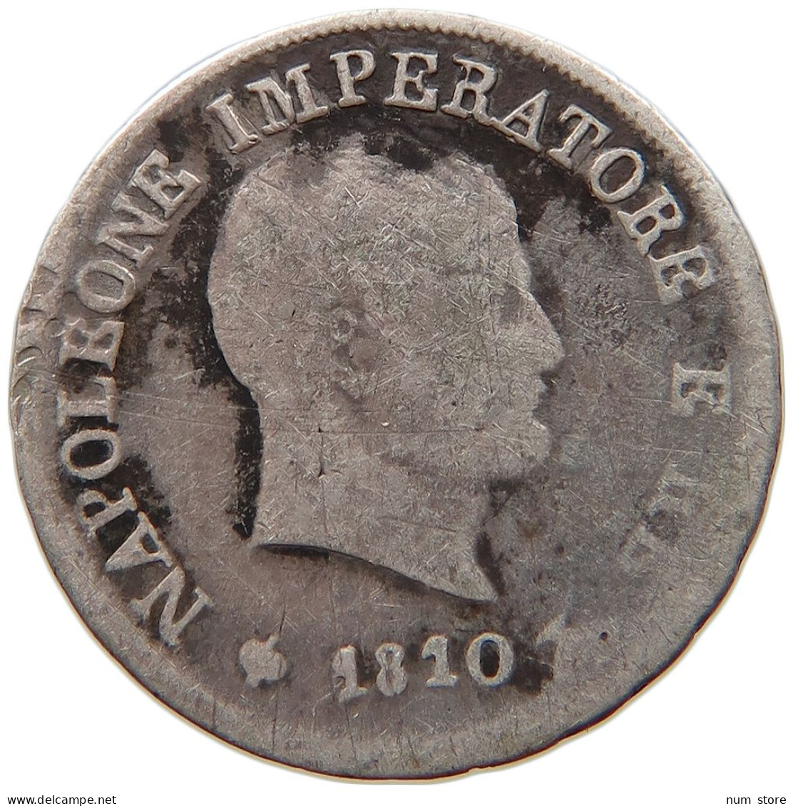 ITALY STATES NAPOLEON I. 10 SOLDI 1810 M Napoleon I. (1804-1814, 1815) #s004 0037 - Napoleontisch