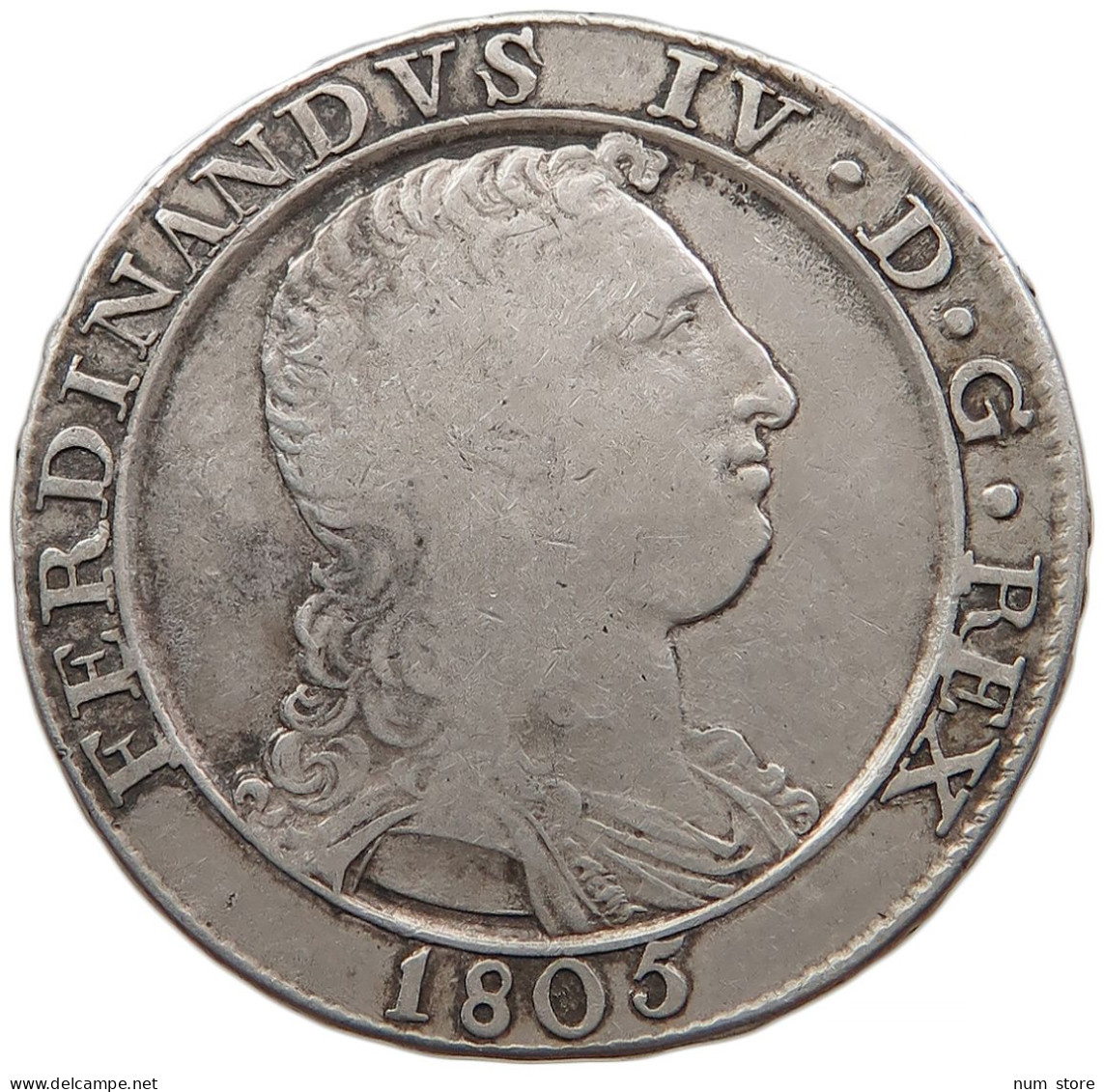 ITALY STATES NAPLES 120 GRANA 1805 Ferdinando IV (I) Di Borbone, 1759-1816 #t012 0057 - Napoli & Sicilia