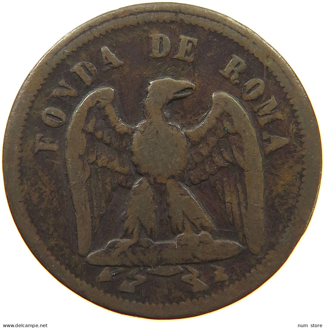 ITALY STATES TOKEN REAL  TOKEN UN REAL FONDA DE ROMA #t114 0245 - Autres & Non Classés