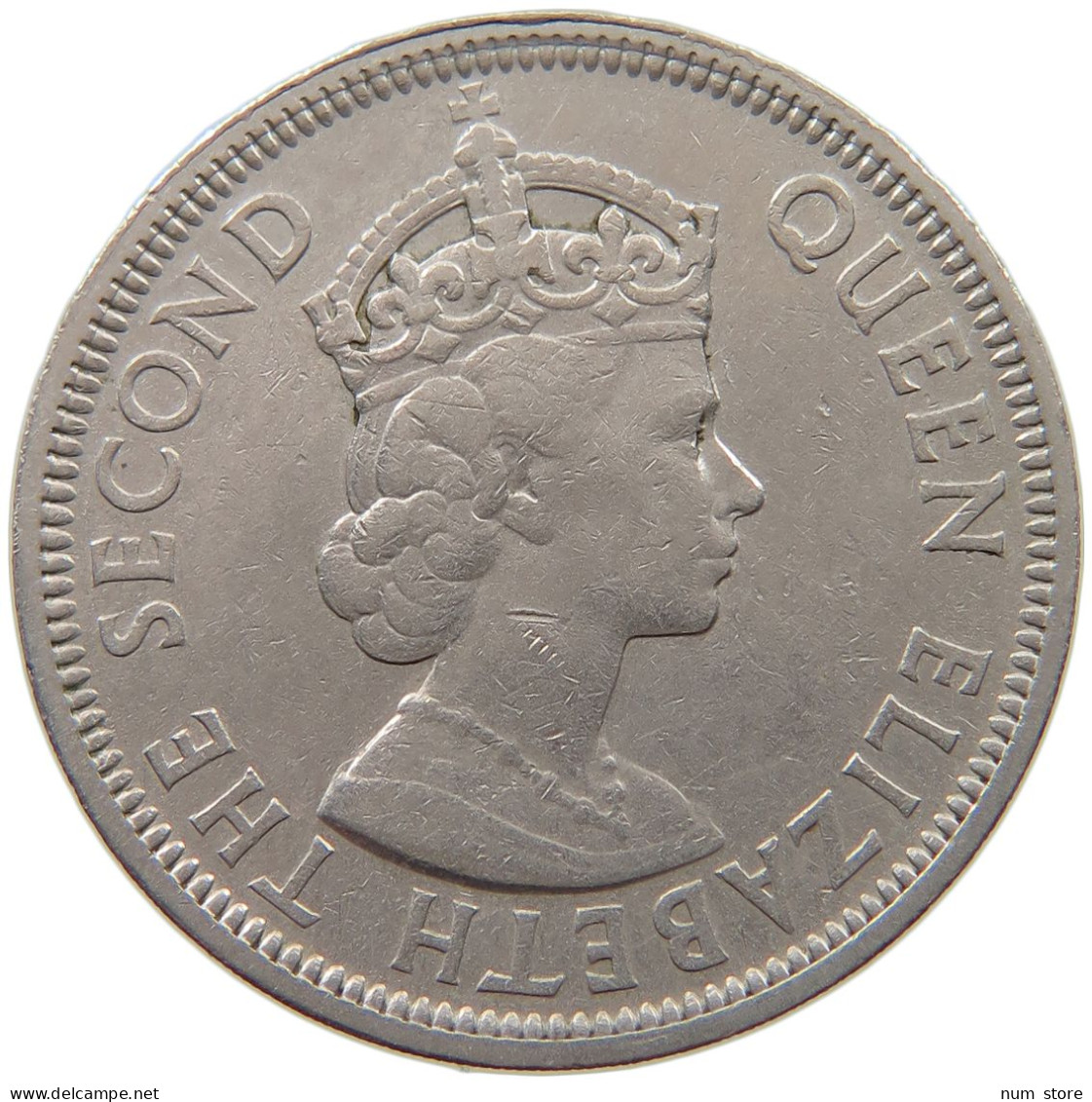 MAURITIUS RUPEE 1956 Elizabeth II. (1952-2022) #c010 0143 - Mauritius