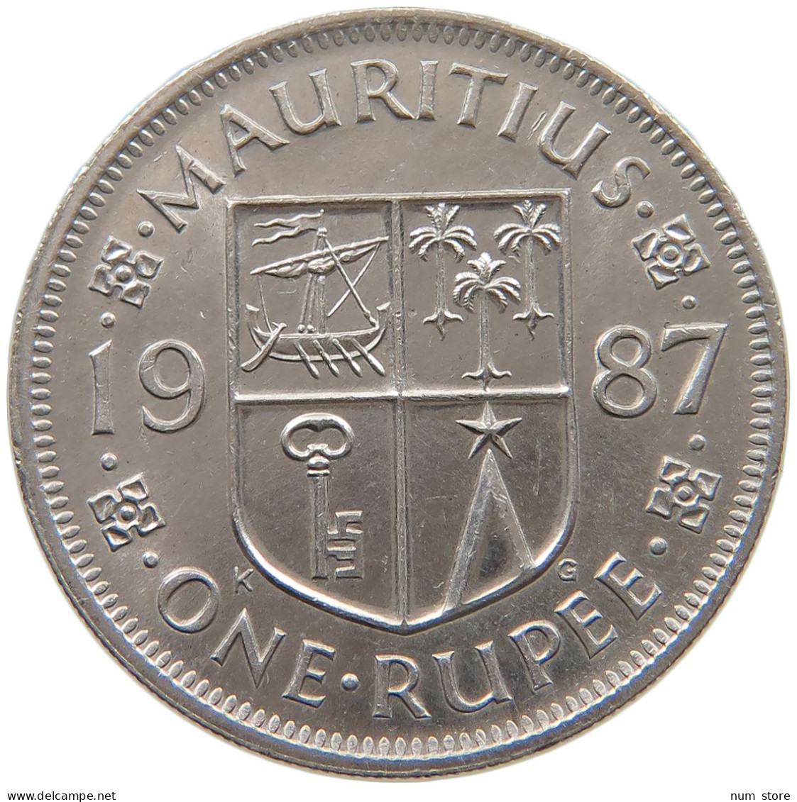 MAURITIUS RUPEE 1987  #s061 0291 - Mauritius