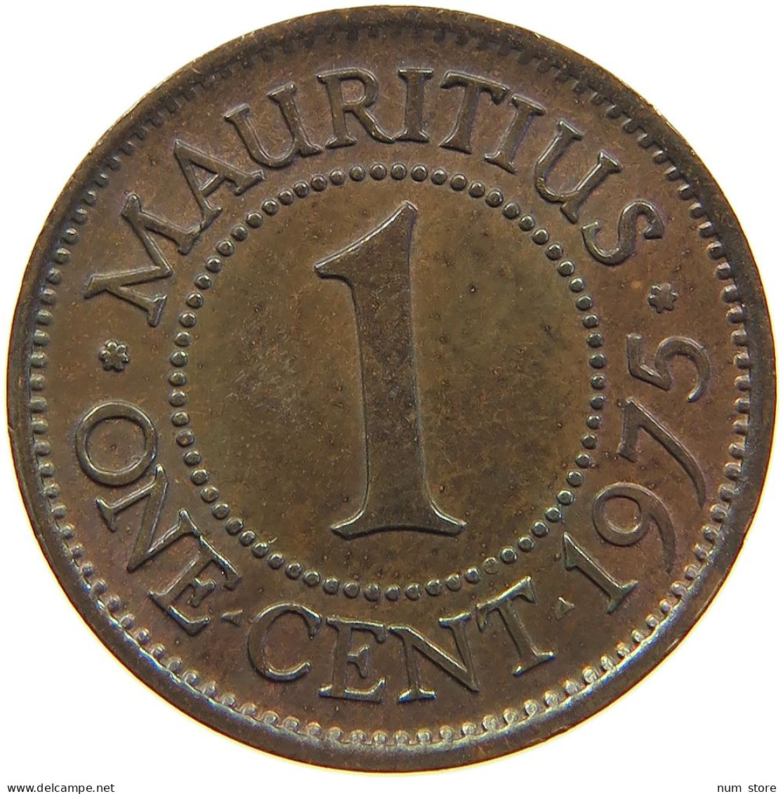 MAURITIUS CENT 1975 Elizabeth II. (1952-2022) #c017 0155 - Mauritius