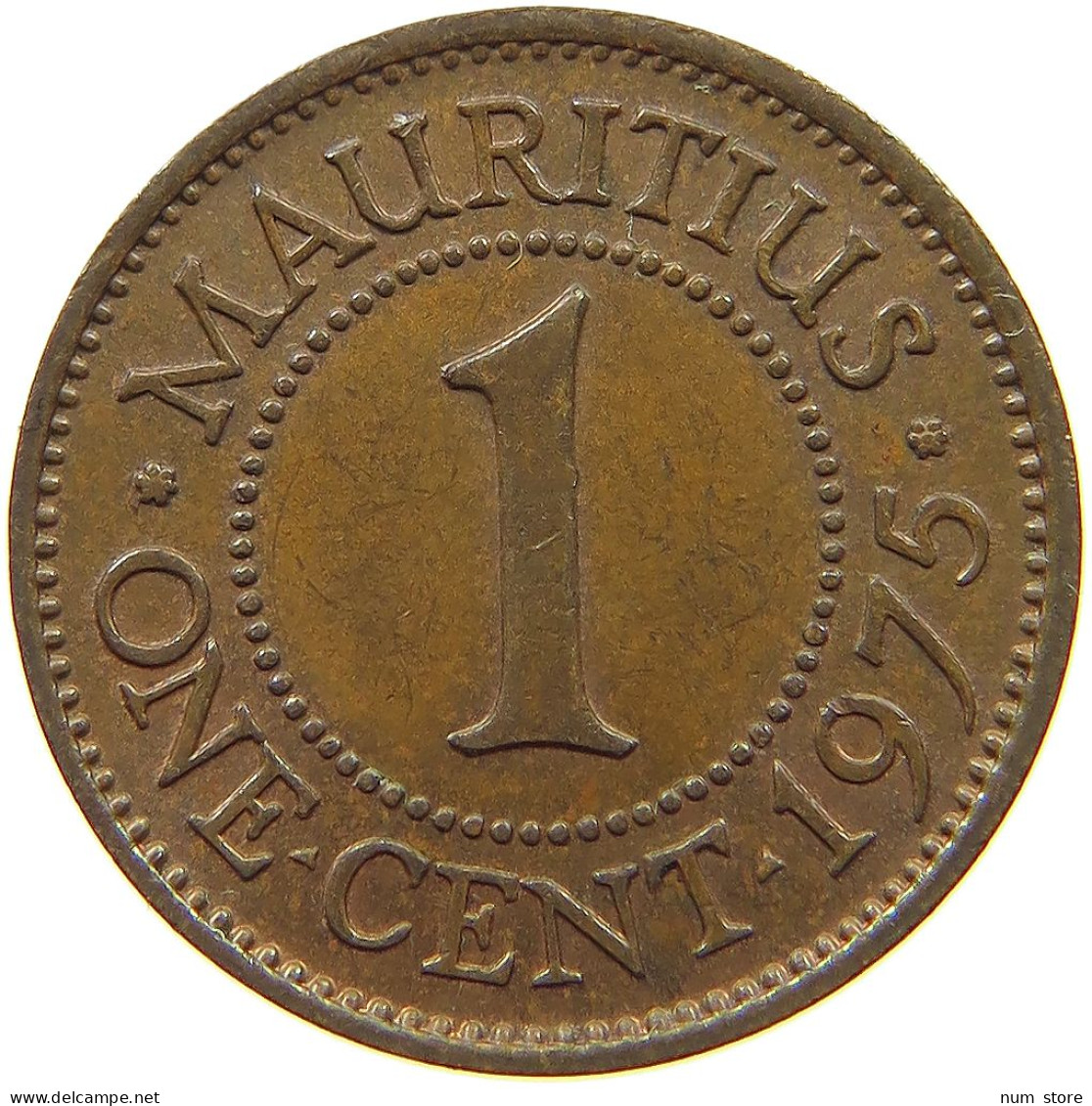 MAURITIUS CENT 1975 Elizabeth II. (1952-2022) #s062 0493 - Mauricio