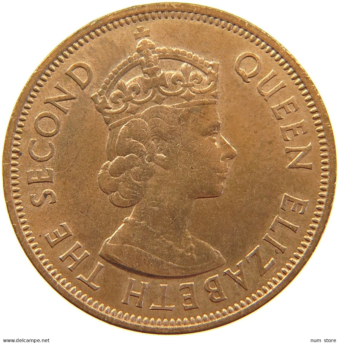 MAURITIUS 5 CENTS 1969 Elizabeth II. (1952-2022) #s023 0225 - Mauritius