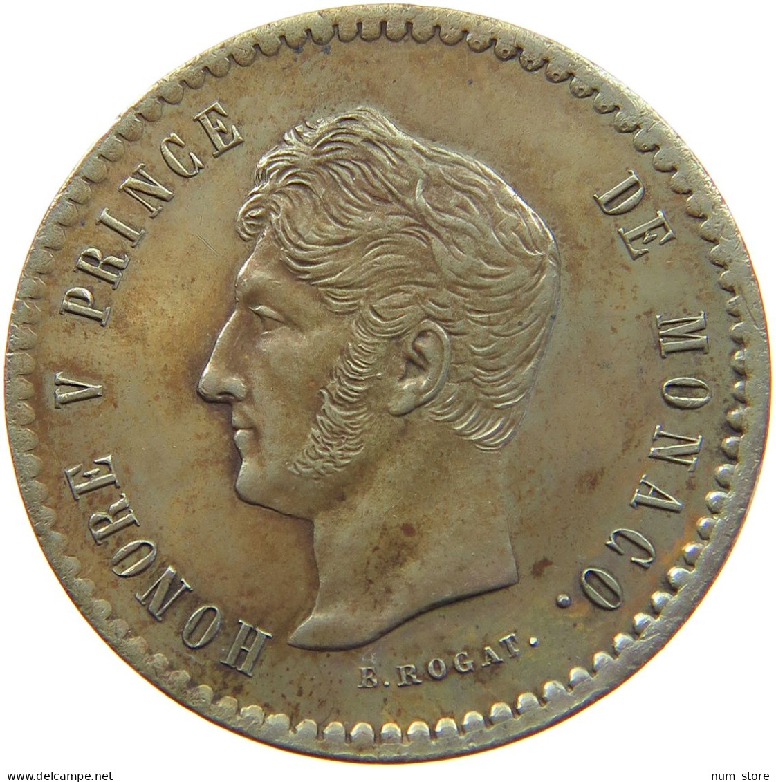 MONACO 5 CENTIMES 1838 Honorius V. (1819-1841) 5 CENTIMES 1838 PROBE PATTERN ROGAT #t080 0403 - Charles III.