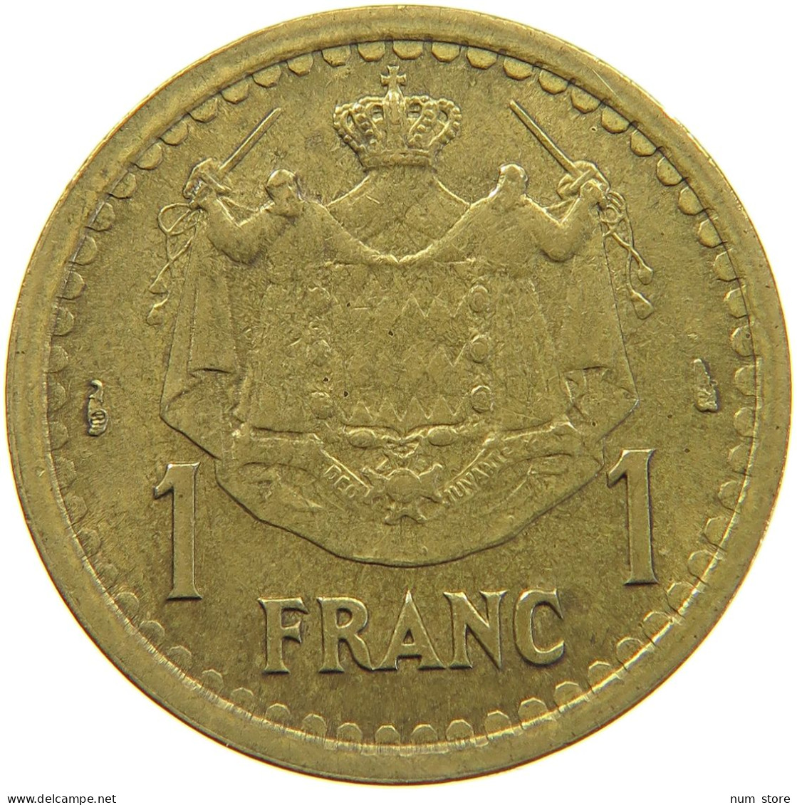 MONACO FRANC 1945  #c016 0113 - 1922-1949 Louis II