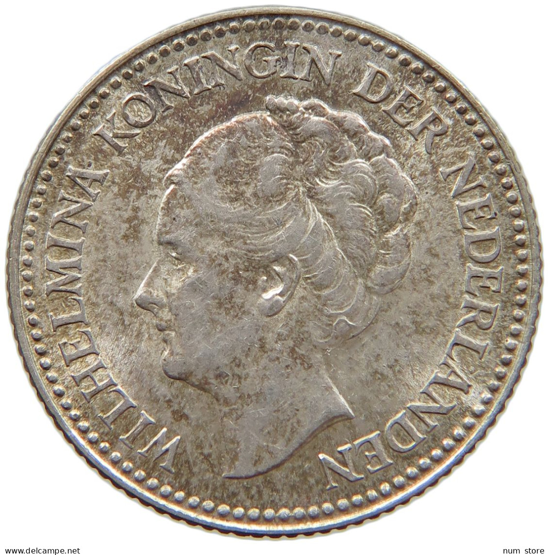 NETHERLANDS 1/2 GULDEN 1929 Wilhelmina 1890-1948 #c038 0451 - 1/2 Gulden