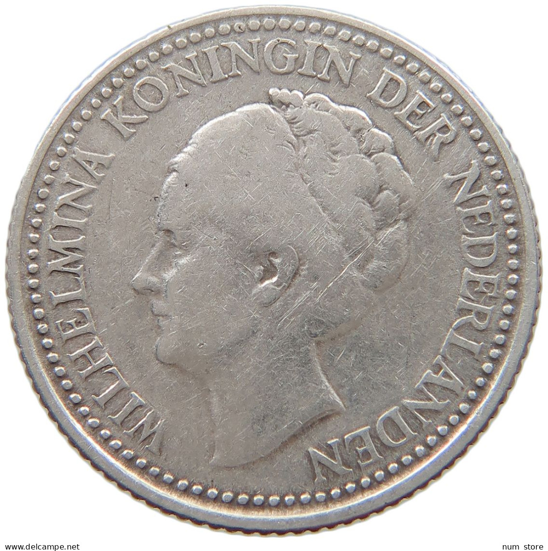 NETHERLANDS 1/2 GULDEN 1922 Wilhelmina 1890-1948 #s078 0319 - 1/2 Gulden