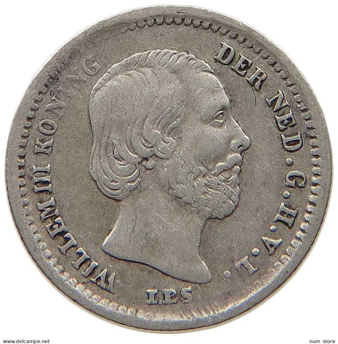 NETHERLANDS 5 CENTS 1850 Willem III. 1849-1890 #t112 1491 - 1849-1890 : Willem III