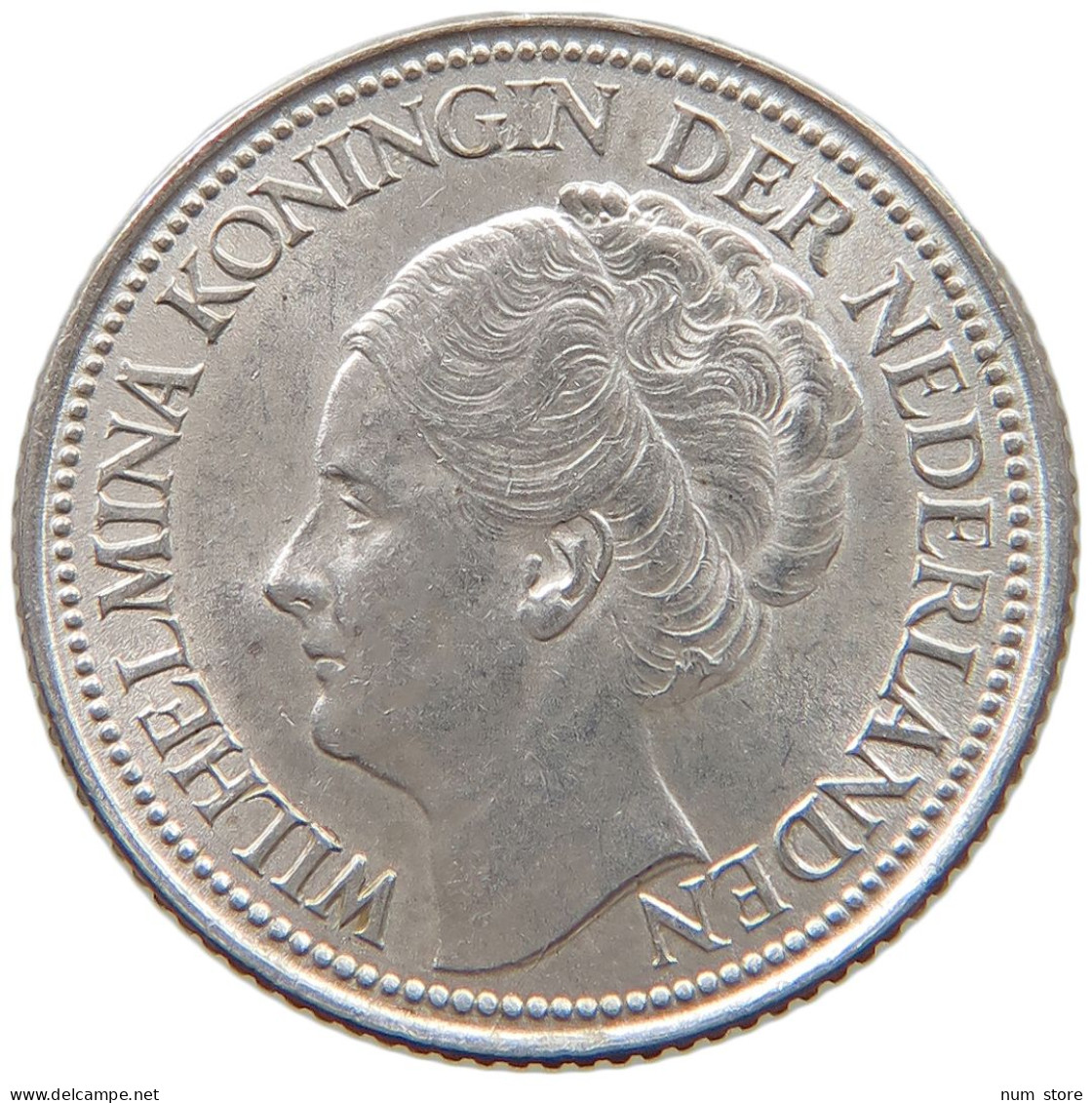 NETHERLANDS 25 CENTS 1941 Wilhelmina 1890-1948 #c040 0413 - 25 Cent