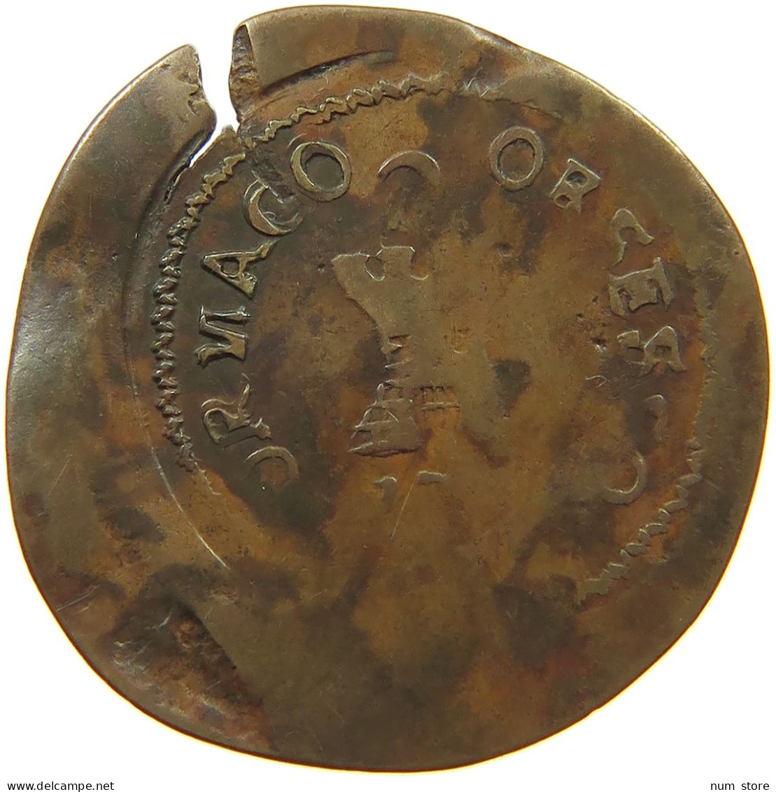 NETHERLANDS 2 SOLS 1709 2 SOLS TOURNAI TORNACO OBSESSO 1709 RARE #t152 0101 - Provinciale Munten