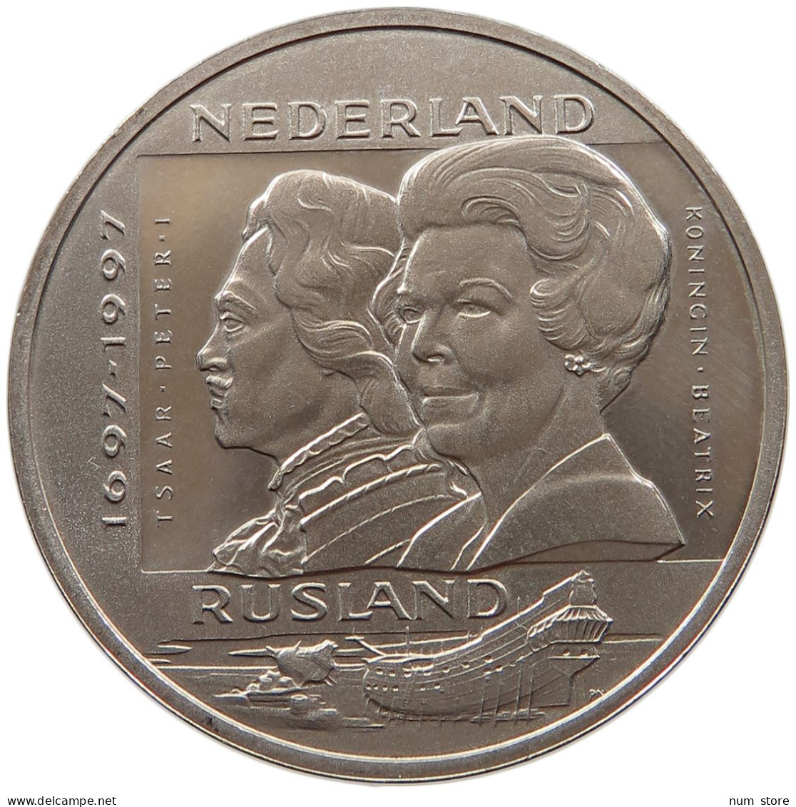 NETHERLANDS 2 1/2 ECU 1997  #c070 0025 - 1980-2001 : Beatrix